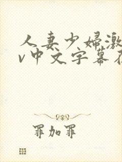 人妻少妇激情av中文字幕在线