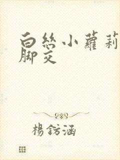 白丝小萝莉玉足脚交