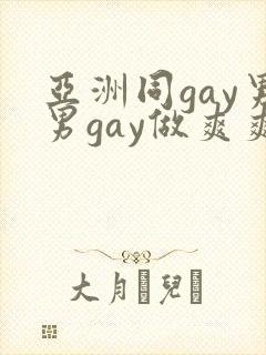 亚洲同gay男男gay做爽爽的视频封面