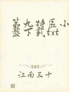 第九特区小说网盘下载txt封面