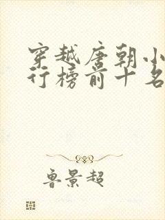 穿越唐朝小说排行榜前十名完结篇