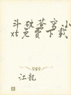 斗破苍穹小说txt免费下载封面