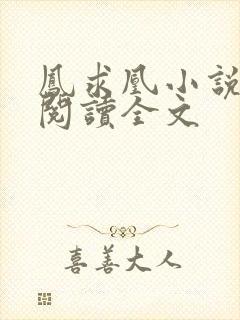 凤求凰小说免费阅读全文