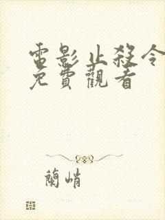 电影止杀令国语免费观看