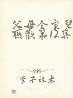 父母全家儿女大联欢第12集封面