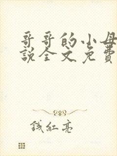 哥哥的小母狗小说全文免费阅读笔趣阁