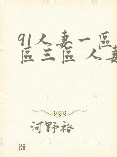 91人妻一区二区三区 人妻封面