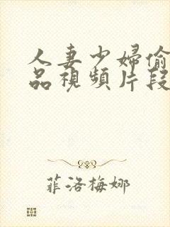 人妻少妇偷人精品视频片段