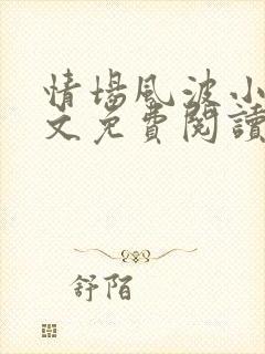 情场风波小说全文免费阅读最新章节封面