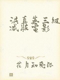 洪真英三级无删减版电影