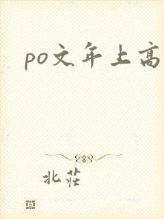 po文年上高h封面