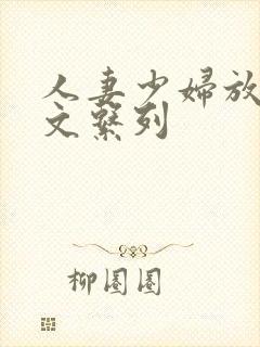 人妻少妇放荡h文系列