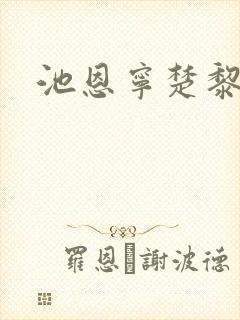 池恩宁楚黎川封面