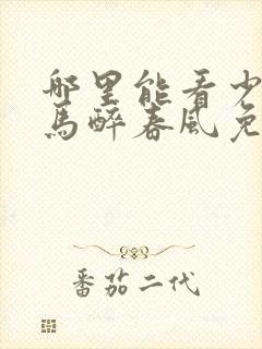 哪里能看少年白马醉春风免费全集