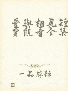 爱与相见短剧免费观看全集