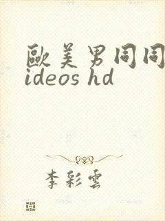 欧美男同同性videos hd封面