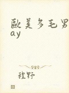 欧美多毛男同gay