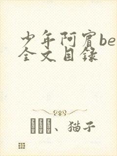 少年阿宾ben全文目录