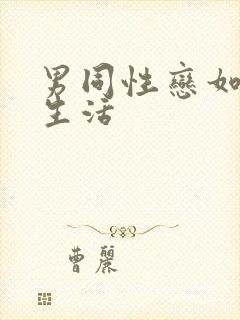 男同性恋如何性生活封面