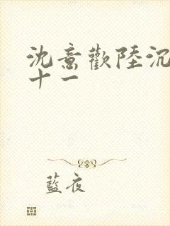 沈意欢陆沉舟二十一