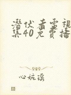 潜伏者电视剧全集40免费播放