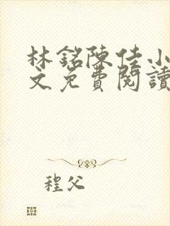 林铭陈佳小说全文免费阅读