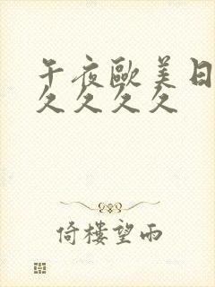 午夜欧美日韩久久久久久