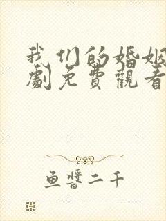 我们的婚姻电视剧免费观看完整版高清