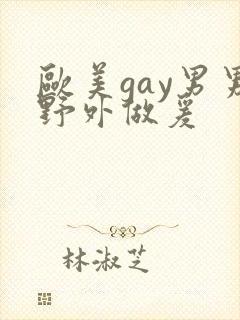 欧美gay男男野外做爰