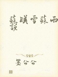 苏映雪苏雨柔小说封面