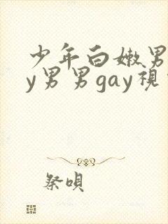 少年白嫩男gay男男gay视频