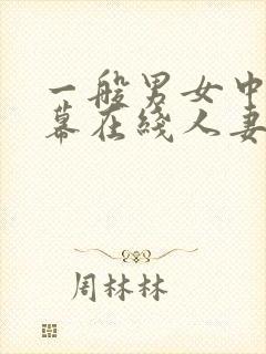 一般男女中文字幕在线人妻av