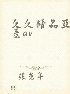 久久精品亚洲国产av封面