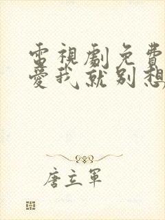 电视剧免费观看爱我就别想太多