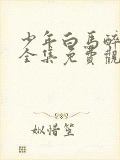 少年白马醉春风全集免费观看40集封面