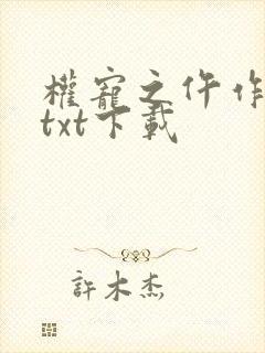 权宠之仵作医妃txt下载封面