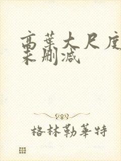 高叶大尺度做爰未删减