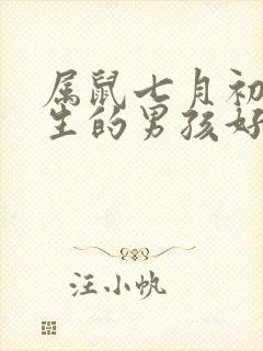 属鼠七月初一出生的男孩好不好