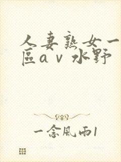 人妻熟女一区二区aⅴ水野