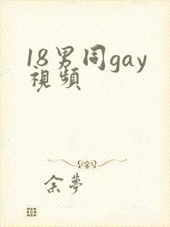 18男同gay视频封面