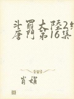 斗罗大陆2绝世唐门第16集封面