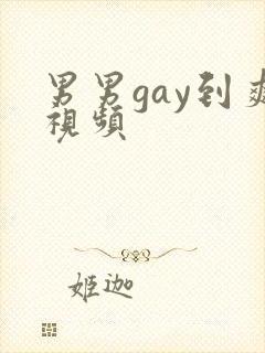 男男gay到爽视频