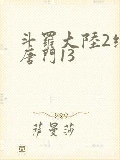 斗罗大陆2绝世唐门13