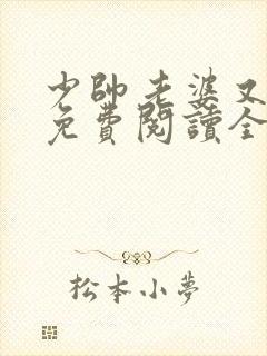 少帅老婆又跑了免费阅读全文