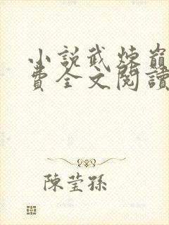 小说武炼巅峰免费全文阅读一封面