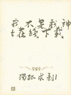 我不是戏神txt在线下载