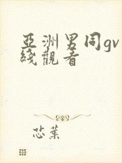 亚洲男同gv在线观看