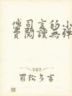 傅司言的小说免费阅读无弹窗