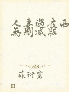 人妻过夜西野翔无删减版