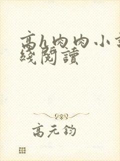 高h肉肉小说在线阅读封面